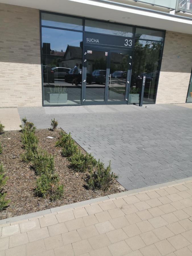 Apartament Przy Bursztynowym Stadionie Danzig Exterior foto